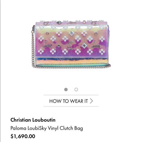 Christian Louboutin Loubisky Clutch NWT - Picture 2 of 8